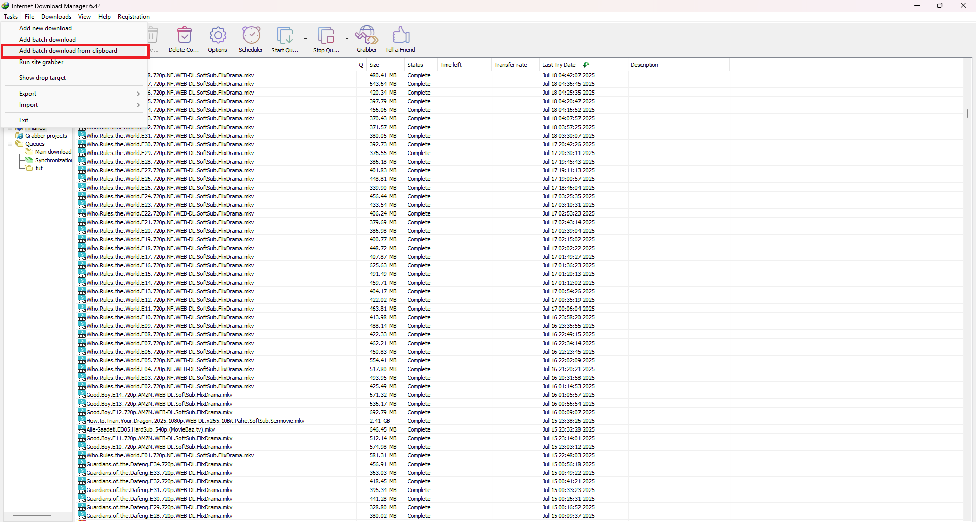 باز کردن دانلود منیجر در ویندوز
